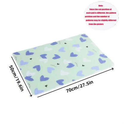 Washable & Reusable Anti-Slip Bed Protector Pad - Thick Durable Polyester Fiber Care Mat Design for Cat, Dog & Pets Cat Beds