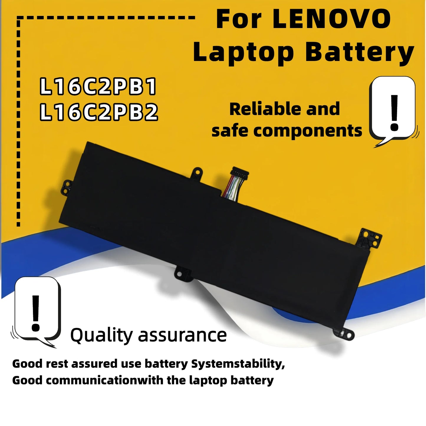FRLESUI Battery L16L2PB1 L16L2PB2 L16L2PB3 L16M2PB1 L16M2PB2 For LENVOV IdeaPad 130 320 330 Series V14 V15 V320 Series IdeaPad 3