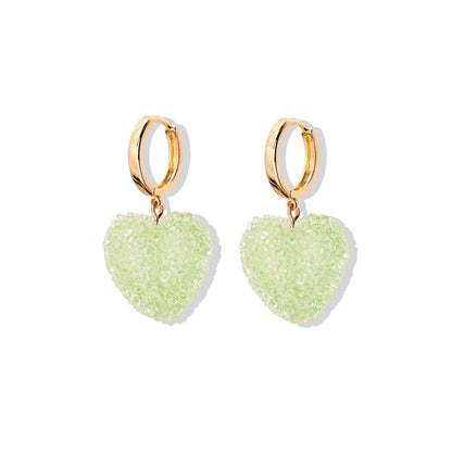 Love gummy earrings for women, light luxury earrings, niche, high-end, temperament, cute earrings, earrings, pendants