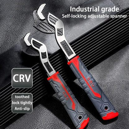 Multifunctional self-locking wrench adjustable wrench quick wrench adjustable pipe wrench plumber multifunctional hand tool