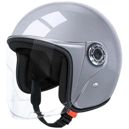 Motorcycle Helmet Men Woman Electric Riding Lens Helmet Four Seasons Comfortable Ventilation Adjustable Safety Helmet