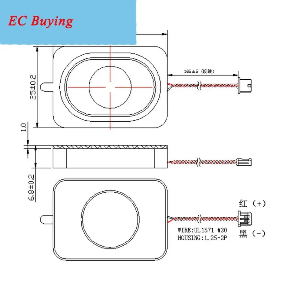 1Pcs 4 8 Ohm 3W 4Ohm 2W Mini Portable Audio Speakers 2030 3525 TV LED Cavity Sound Speaker DIY Home Theater Music Loudspeaker
