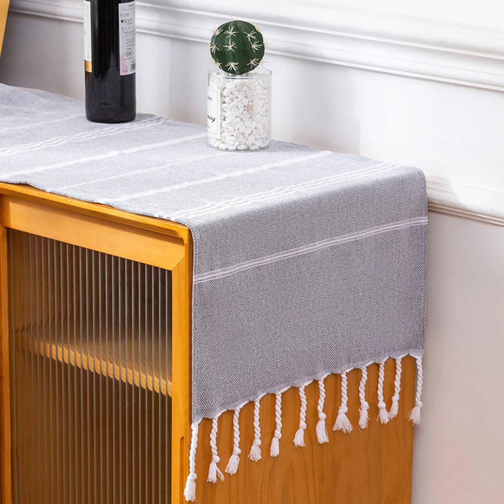 Premium Turkish Cotton Towels Soft and Luxurious Bath Hand and Face Towel Set Striped Towel Rectangular Tablecloth Bathroom set