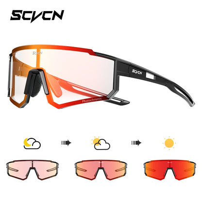 SCVCN Fashion Sunglasses for Men Sport Cycling Glasses Bike Bicycle Hiking Camping Golf UV400 Protection Glasses Women Baseball