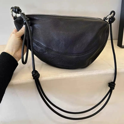 High End Casual Versatile One Shoulder Crossbody Soft Leather Crescent Underarm Bag Crossbody Bags for Women Handbags for Women
