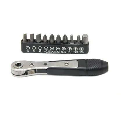 Screwdriver for Narrow Small Space Gap L-shaped Mini 36-tooth Ratchet Two-way Screwdriver Turning Right Angle