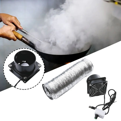 Smoke Absorber Fume Extractor Fan Pipe Duct Exhuast Fan USB Adjustable Speed Smoke Absorber Accessories Range Hood Accessories