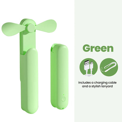 Portable Mini Fan Handheld Small Fan Extendable USB to Type C Charging Fan 2-in-1 Multi-Functional Mobile Phone Charging Fan