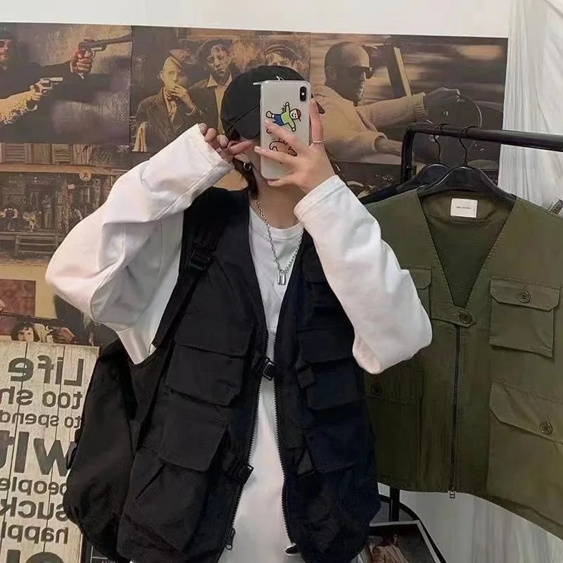 Trendy functional versatile vest for spring and summer