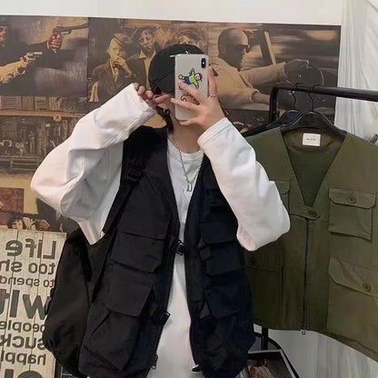 Trendy functional versatile vest for spring and summer
