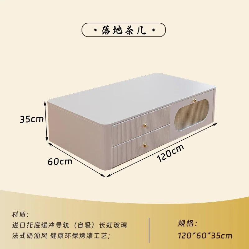 Aesthetic Trendy Coffee Table Modern Design Luxury Classic Coffee Table Beauty Storage Table Basse Living Room Furniture