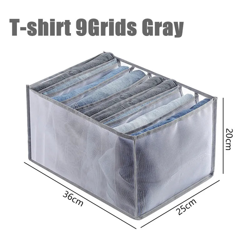 Clothing Storage Organizer Box Cabinets Drawer Jeans Organizer Underwear Pants T-Shirt Socks Storage Box Save Wardrobe Space