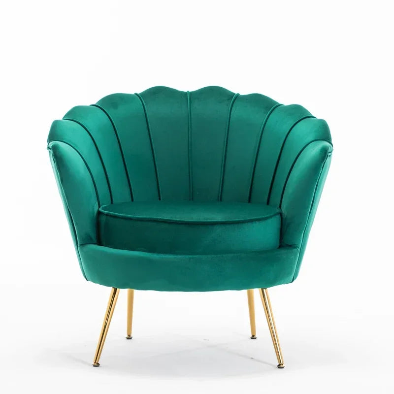Nordic Modern Simple Single Sofa Light Luxury Living Room Bedroom Seat Solid Wood Frame Soft Sofa for Elegant Decor