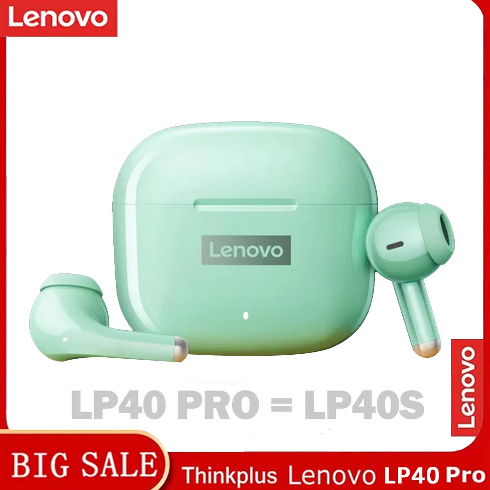 Lenovo LP40 Pro Wireless Headphones Are Suitable For Computers, Phones, Gyms, Travel Compatible Lenovo And Fitness Headphones