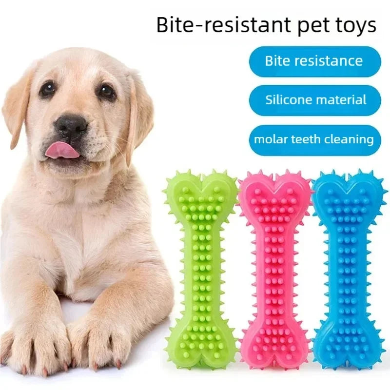 Durable Non Toxic Rubber Small Dog Toys Cute Appearance Biteproof Puppy Teething Chew Toys Interactive Training Play Pet Supplie