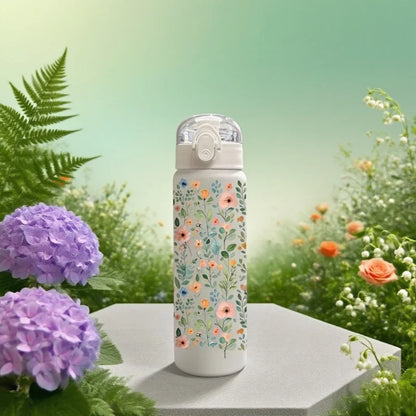 780ml 3D Printed Cute Cartoon Water Bottle Leakproof Plastic Straw Cup Portable Outdoor Large Capacity Sports Water Bottle