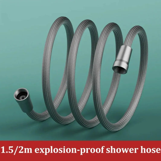 Braided shower pipe, universal water pipe, cold and hot water shower head, explosion-proof connection pipe