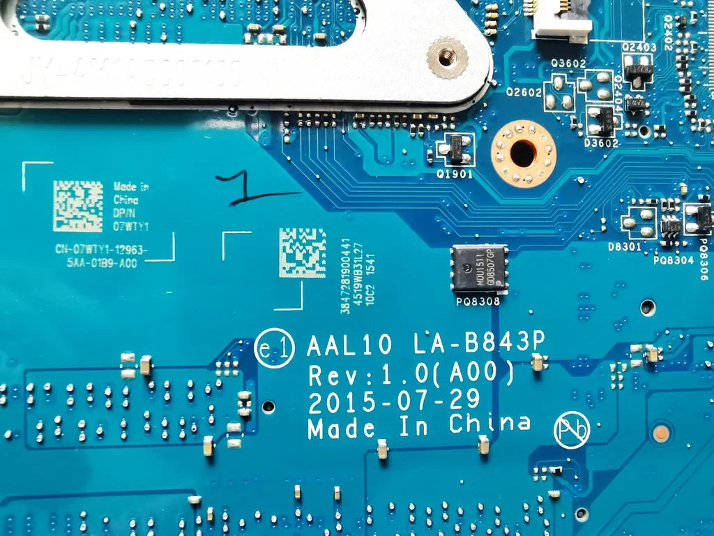 AAL10 LA-B843P For Dell inspiron 14 5458 15 5558 17 5758 Laptop Motherboard With i3 i5 i7 CPU UMA  920M GPU DDR3L TESTED GOOD