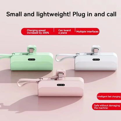 Lenovo 500000mAh Ultra Slim Power Bank Super Fast Charging Large Capacity Portable External Battery USB C For Android iPhone