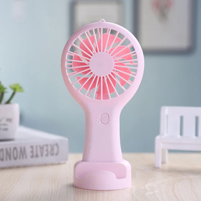 Portable Fan Mini Handheld Electric Fan Usb Rechargeable Handheld Small Pocket Fan  Air Cooler Desktop Office Travel Pocket Fan