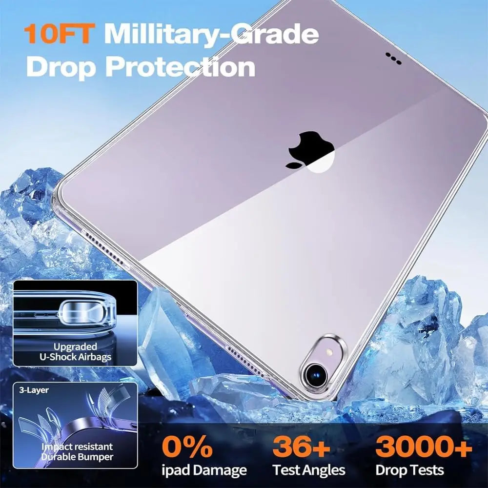 Silicon Case For iPad Air 11 13 2024 Clear Transparent Case Soft TPU Back Cover Tablet Case For iPad A2902 A2899 A2900 A2898