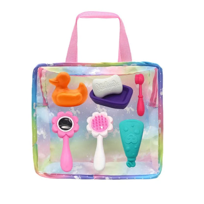 Baby Doll Feeding Bottle Set Baby Care Toy Stroller 2pcs Milk And Juice Bottles With Toy Pacifier Baby Doll Accessories