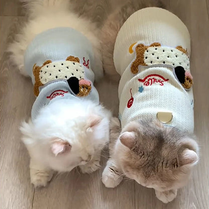 Soft Puppy Clothes Summer Cute Cat Clothes for Small Cat Vest Undershirt Breathable Small Dog Vest Pet Supplies with Hook