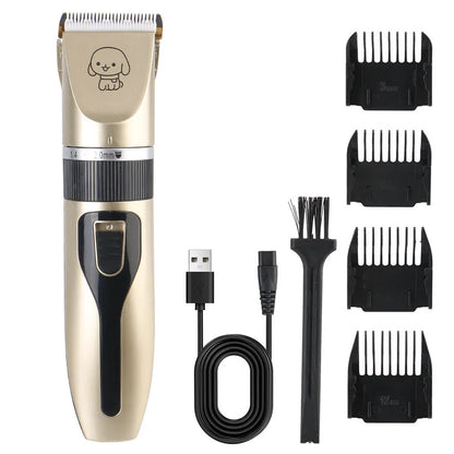 For Rabbit Dog Cat Puppy Grooming Clipper Cutter Pet Supplies Pet Hair Clipper Electric Scissors Haircut Trimmer Shaver Set