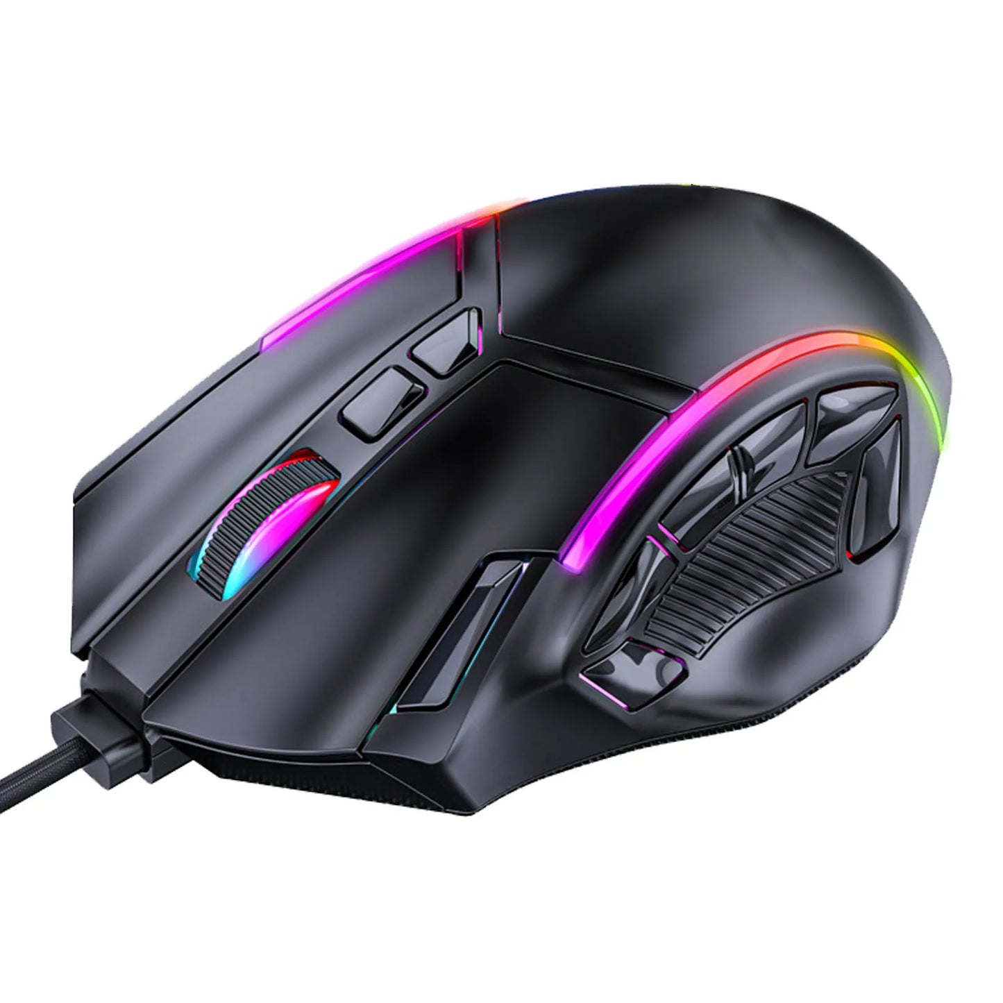12800DPI Gaming Mouse RGB Gaming Mouse Gaming Mouse RGB Wired 12800DPI 12 Keys Macro Definition Computer Replacement Accessories