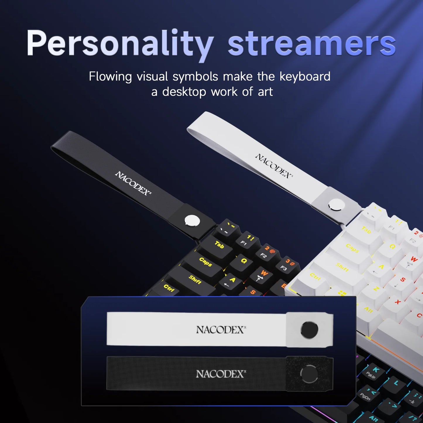 Ajazz NK61 Mechanical Wired Gaming Keyboard RGB Lighting Effects Supports Hot-Swappable 61 Keys Mechanical Gaming Keyboard