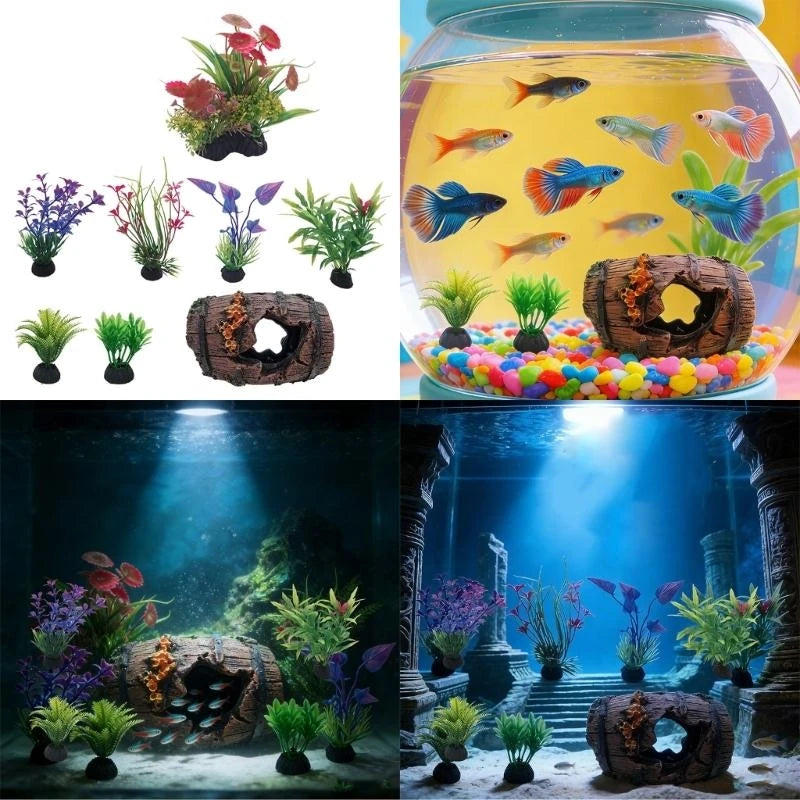 Artificial Plant Corals Ornaments Seawater Tanks Aquariums Decorartions