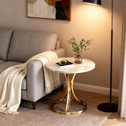 Creative living room side table, coffee table, small round coffee table, modern decorative bedside table, bedroom coffee