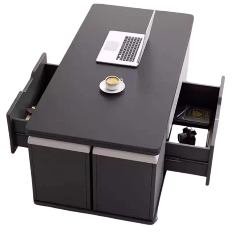 Design Black Dining Table Multifunction Storage Legs Luxury Dining Table Living Room Vase Mesa Plegable Portatil Furnitures