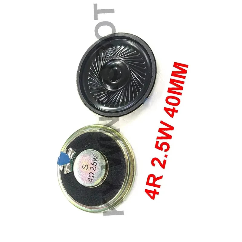 2Pcs/Lot Ultra-Thin Mini Speaker 40mm 5.5mm 4Ohm 2W 2.5W Full Range Mid High Loudspeaker DIY Electronic Components Replacement