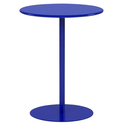 Simple Cream Style Luxury Sofa Side Table Bedroom Bedside Table Round Tables Blue Coffee Tables Tea Table Living Room Furniture