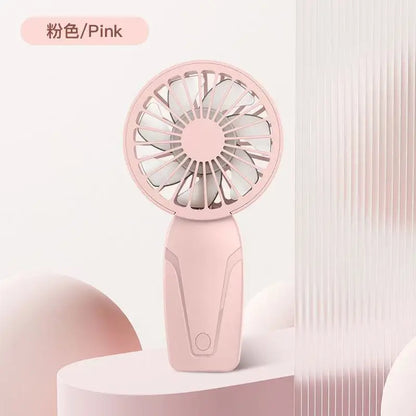 Portable Handheld Small Fan ABS Lightweight Cute Appearance USB Rechargeable Mini Fan For On Go Cooling Portable Mini Pocket Fan