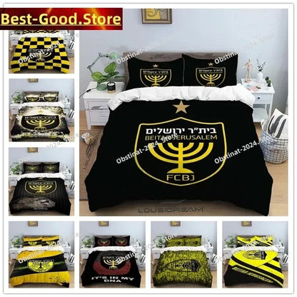 Beitar Jerusalem Fc All Season Twin Bedding Set 3 Piece Comforter Set Bed Duvet Cover Double King Comforter Cover Home Textile
