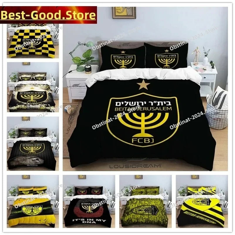 Beitar Jerusalem Fc All Season Twin Bedding Set 3 Piece Comforter Set Bed Duvet Cover Double King Comforter Cover Home Textile