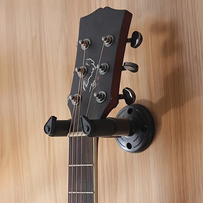 1 wall-mounted guitar stand - for electric, classical and acoustic guitars | Sturdy plastic-steel construction