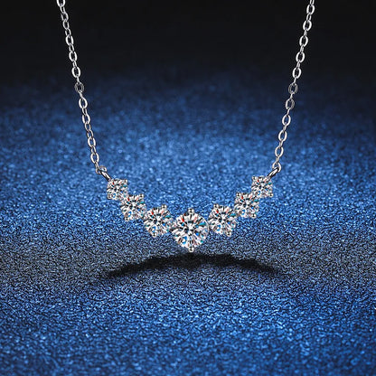 925 Sterling Silver Necklace Pendant 5A Zircon Fashion for Women Wedding Jewelry Engagement Charm Party Gift Fine fine chain