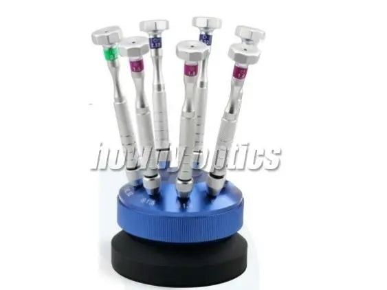 7pcs screwdriver,professional screwdriver set with swivel stand,easy to use,available for glasses,watches etc