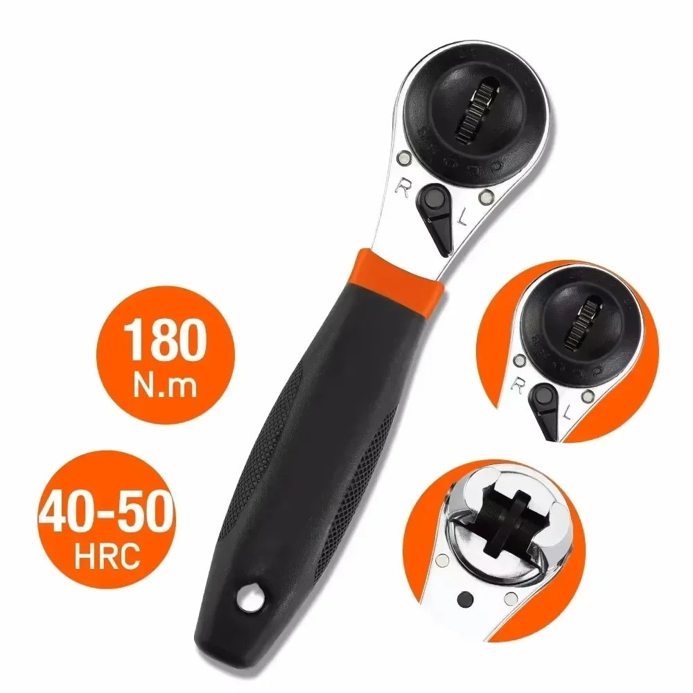 Ratchet Wrench Adjustable Ratchet Wrench 6-22mm Wrench Repair Quick Release Combination Wrench Replacement Accessories
