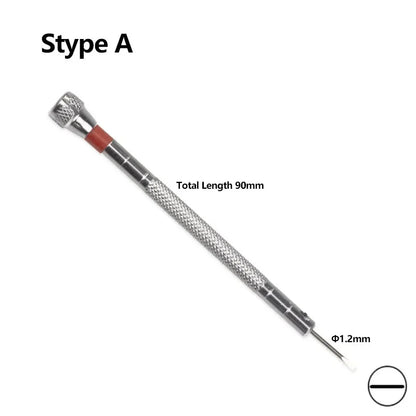 Small 0.8-1.6mm Steel Screwdriver For Watch Glasses Repairing Portable Hand Tools Band Removal With Mini Link Pins Watchmaker