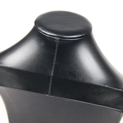 PU/Leather Necklace Display Stand Rack Jewelry Organizer Tray Showing Holder Packaging Display Bust Jewelry Showcase