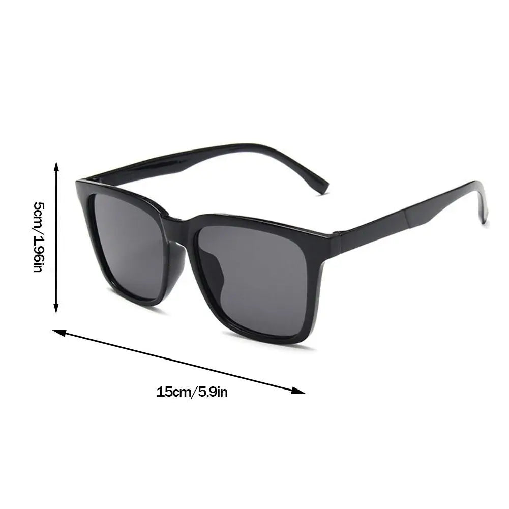 New Large Retro Square Frame Sunglasses Fashion Sun Glasses Men Driving Fishing And Riding Eyewear UV400