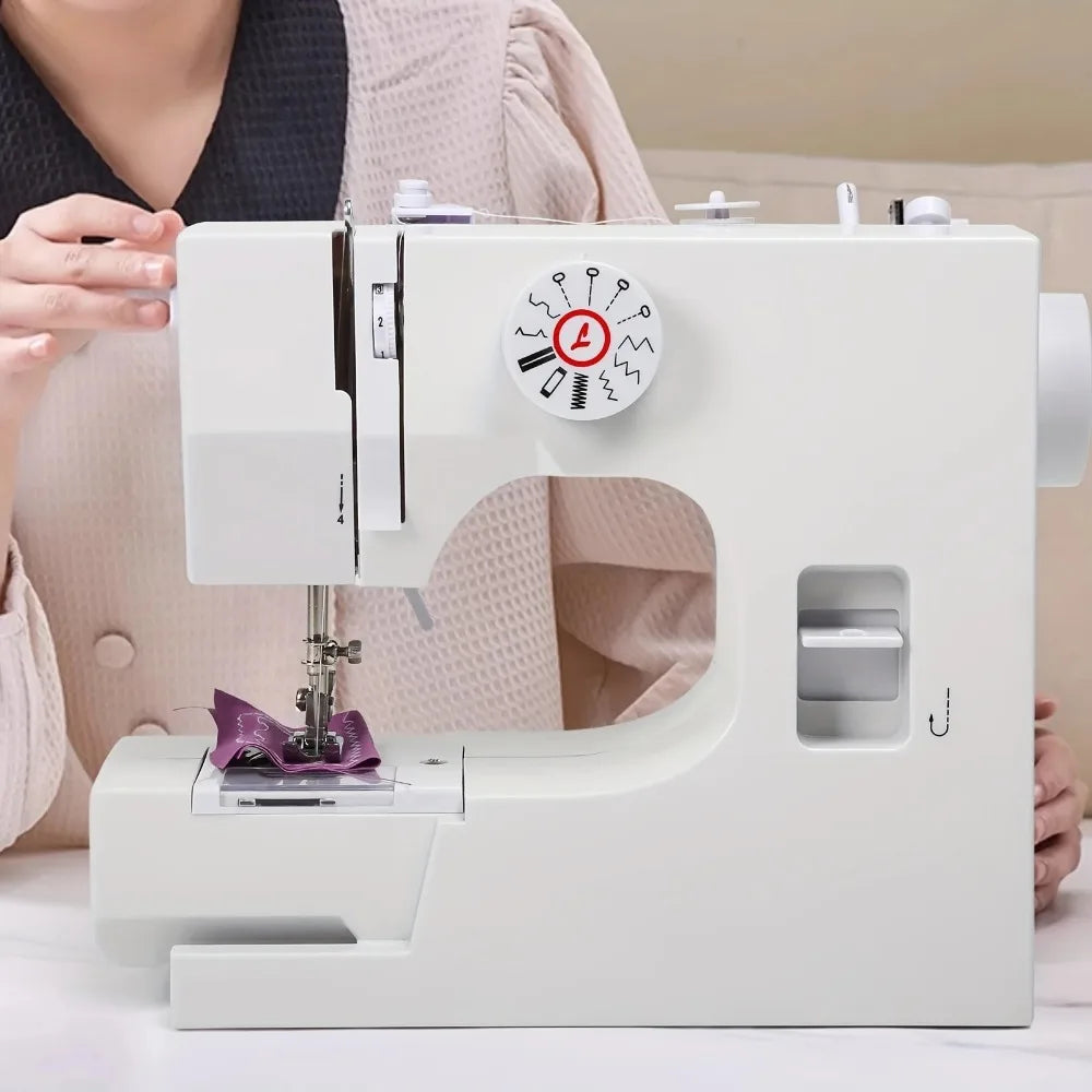 825 Semi-Auto Electric Sewing Machine for Home | Beginner Friendly | All Fabrics,12 Stitches Domestic Sewing Machine