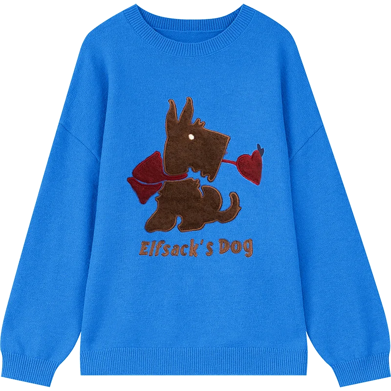 ELFSACK 2024 Autumn New Arrivals Colorful Christmas Y2K sweater Knitwear for women
