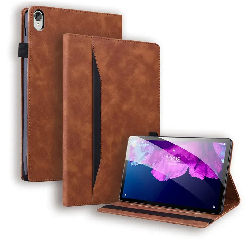 For Lenovo P11 Case Luxury Leather Flip Cover For Funda Lenovo Tab P11 TB-J606F L Tablet Case For Lenovo Xiaoxin Pad P11 Plus