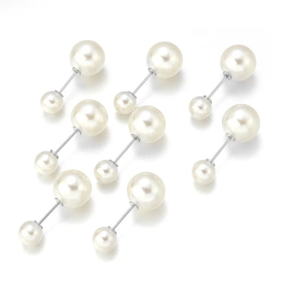 10pcs Imitation Pearl Brooch Pins 38/54/73mm Beige Double Pearl Safety Pins For Jewelry Making Party DIY Clothing Accessories