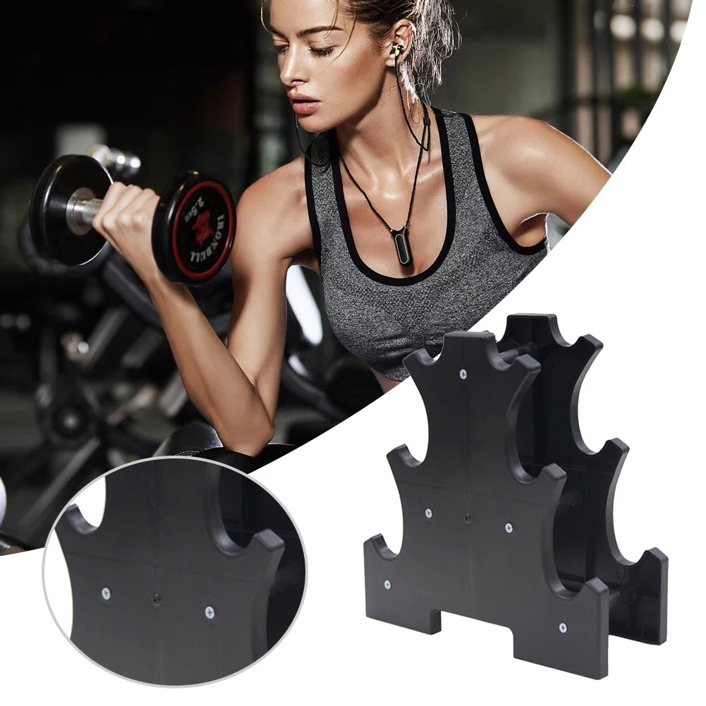 6 Slots Dumbbell Bracket Home Gym Dumbbell Display Rack Weight Storage Organizer 3 Tiers Dumbbell Holder Stand Fitness Equipment
